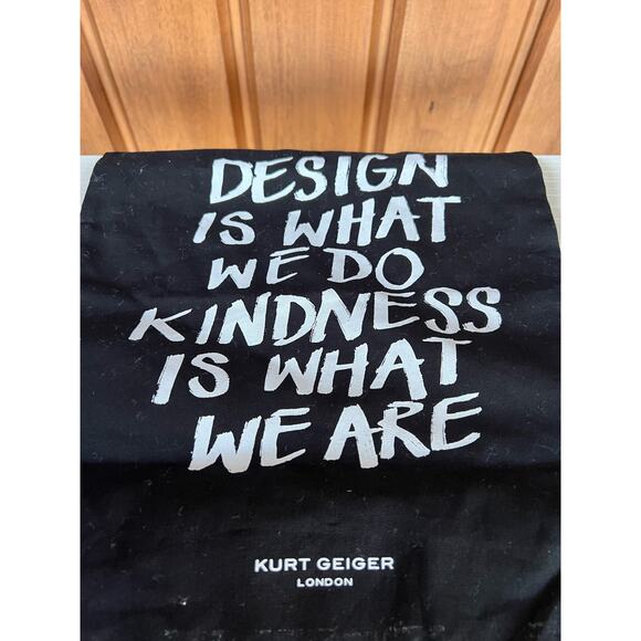 Kurt Geiger Mini Laney Bow Crystal Girls Shoes Velcro Slip On, Size 1 M - Picture 7 of 10